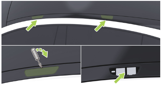 Original G6 2025 RHD roof mounting interfaces