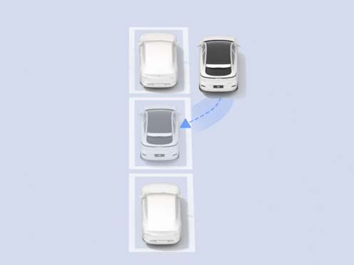 Original earlier UK G6 diagram of assisted exit from a parallel parking space
